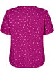Viscose nachtblouse met hartjesprint, Rood, Packshot image number 1