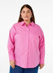 Losse shirt met lange mouwen en strepen, Roze, Model image number 0