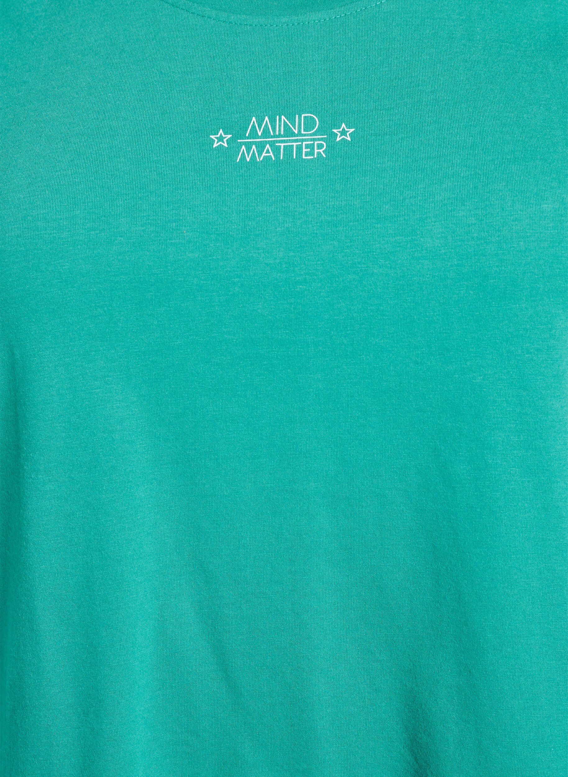 ZizziT-shirt met motief, Groen, Packshot image number 2