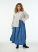 Maxirok in lyocell met een denimlook, Blauw, Model image number 0