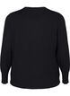 FLASH - Gebreide blouse met ronde hals, Zwart, Packshot image number 1