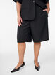 Losse Bermuda-shorts met hoge taille, Zwart, Model image number 3