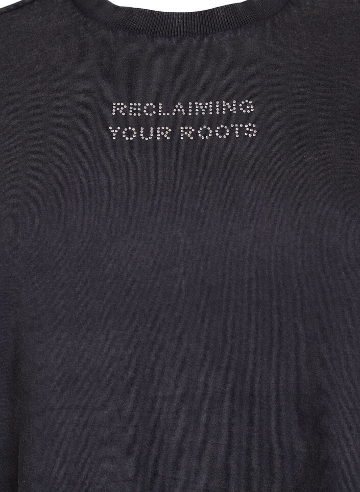 Organisch katoenen T-shirt met studs, Grey Wash Reclaiming, Packshot