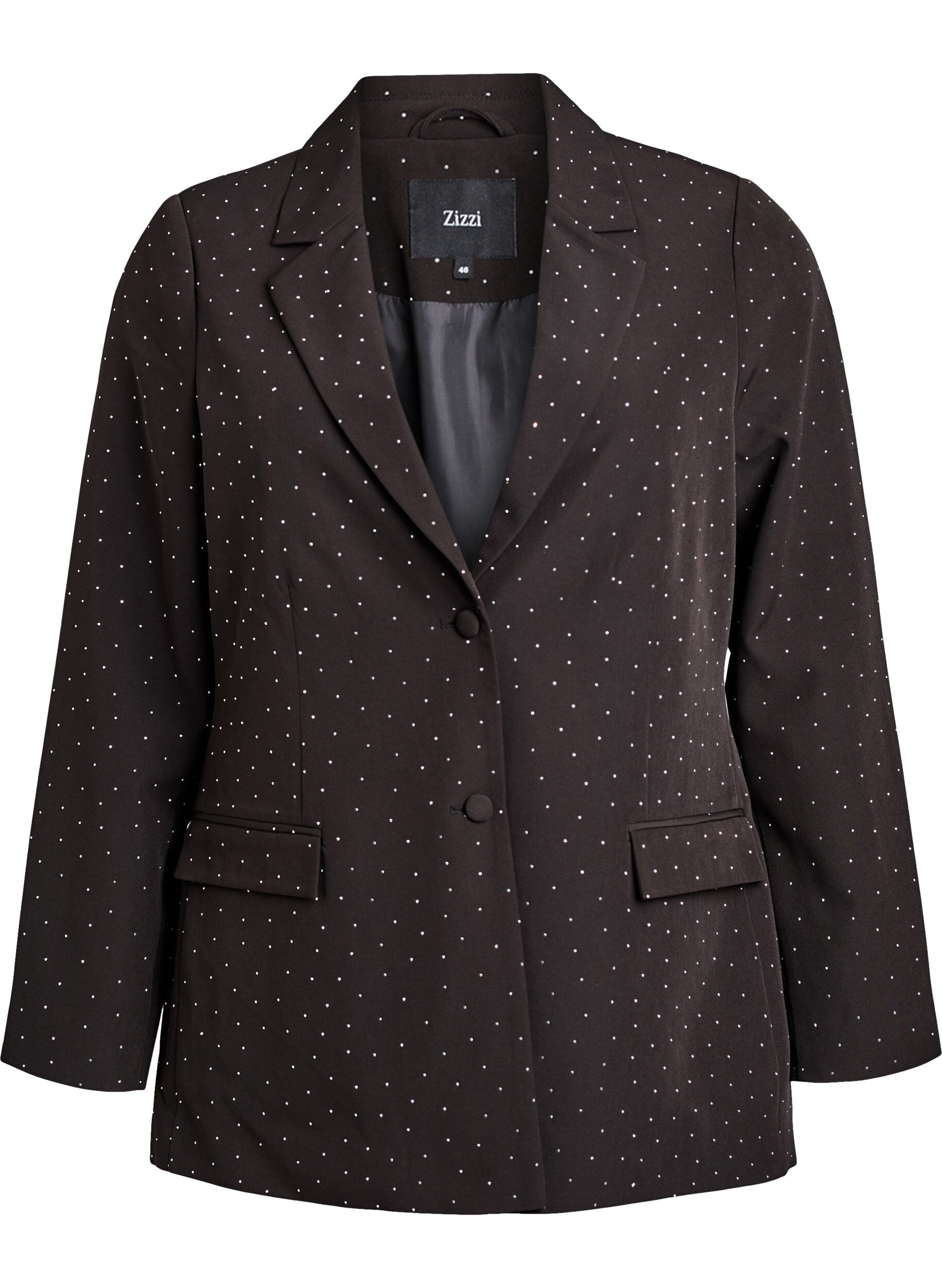 Blazer met strass-steentjes