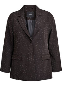 Blazer met strass-steentjes, Zwart Blazer met strass-steentjes