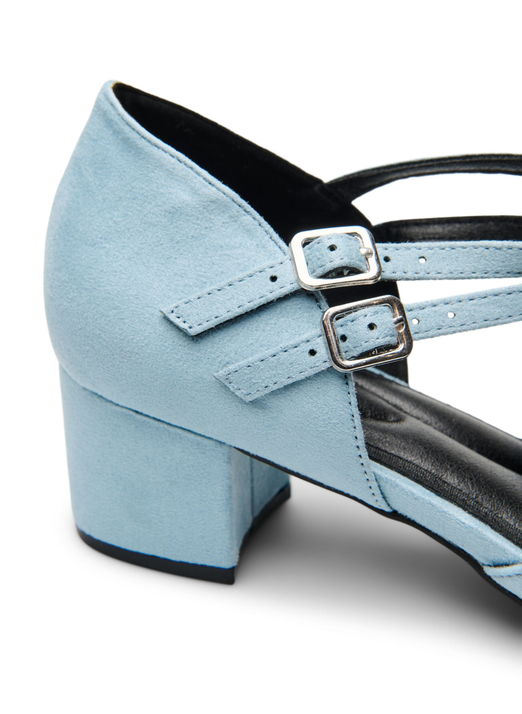 ZizziPumps met dubbele bandjes, Blauw, Packshot image number 4