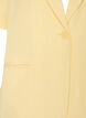 Blazer avec manches courtes et revers, Jaune clair, Packshot image number 2