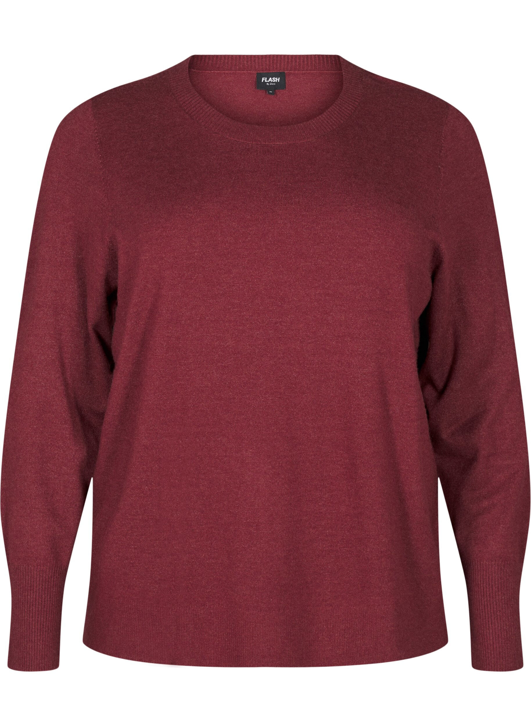 FLASH - Gebreide blouse met ronde hals