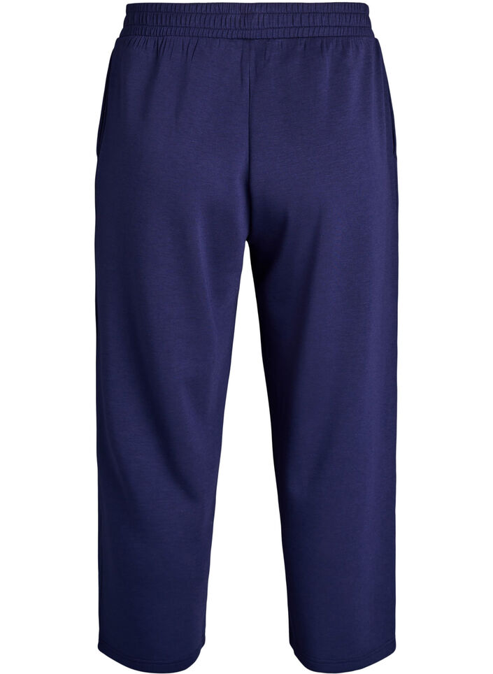 7/8 modal mix broek met zakken, Blauw, Packshot image number 1