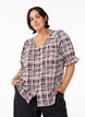 Shirtblouse met 1/2 mouwen, Donker Bordeaux, Model image number 0