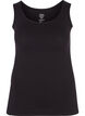 Naadloze basic tank top, Zwart, Packshot image number 0