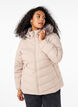 Kort pufferjack met capuchon, Beige, Model image number 0