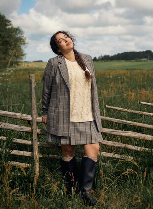 ZizziGeruite rok, Dark Grey Check, Image image number 0