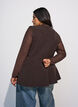 Getailleerde blouse van mesh met lange mouwen, Bruin, Model image number 2