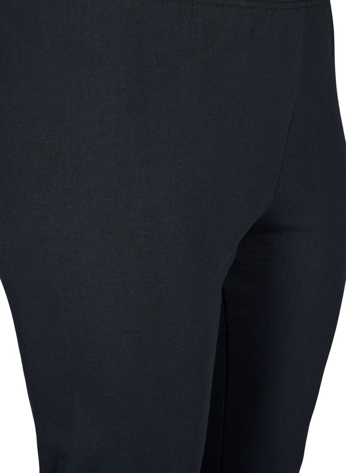 Flared jerseybroek, Black, Packshot
