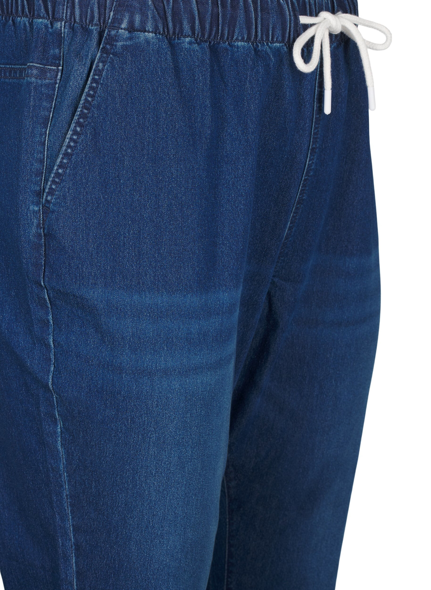 ZizziDenim joggers met zakken, Blauw, Packshot image number 2