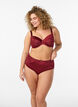 Panties met kant en een strikdetail aan de achterkant, Donker Bordeaux, Model image number 1