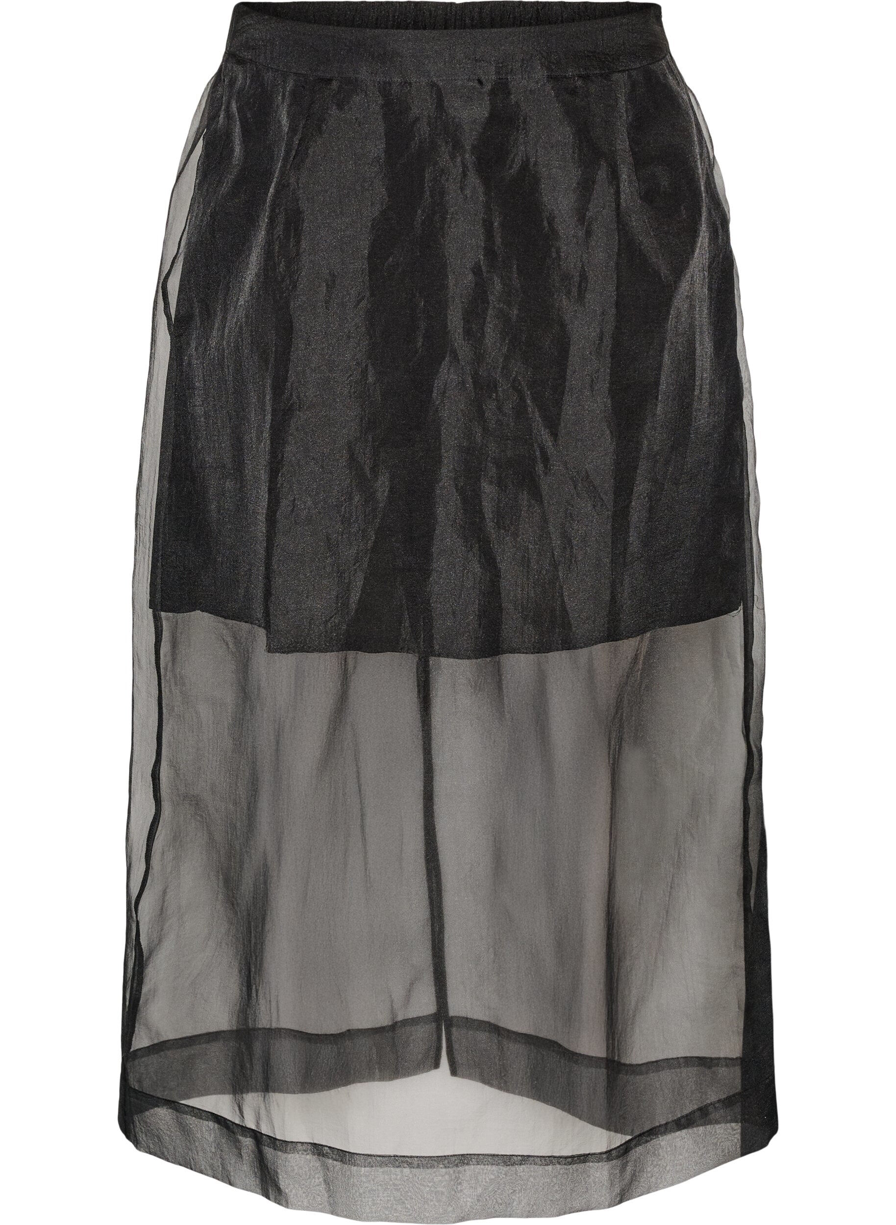 Lange rok in organza-look