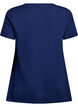 T-shirt met ronde hals en A-lijn vorm, Blauw, Packshot image number 1
