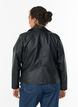 Imitatie leren bikerjas, Zwart, Model image number 2