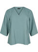 Blouse met 3/4 mouwen, Groen, Packshot image number 0