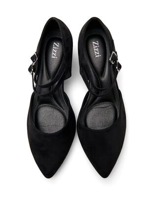 ZizziWide fit - Pumps met dubbele banden, Zwart, Packshot image number 2