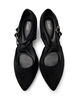 Wide fit - Pumps met dubbele banden, Zwart, Packshot image number 2