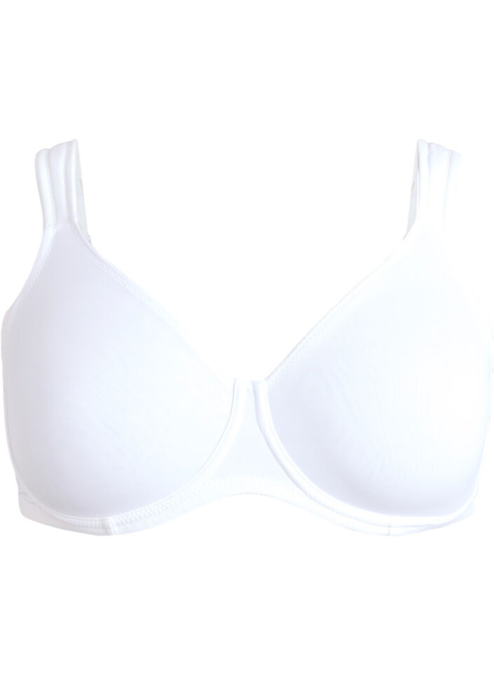 Comfort-bh met beugel en voorgevormde cups, Wit, Packshot image number 0