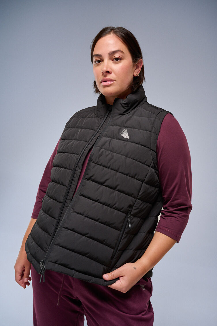 Zwart vest, , Model