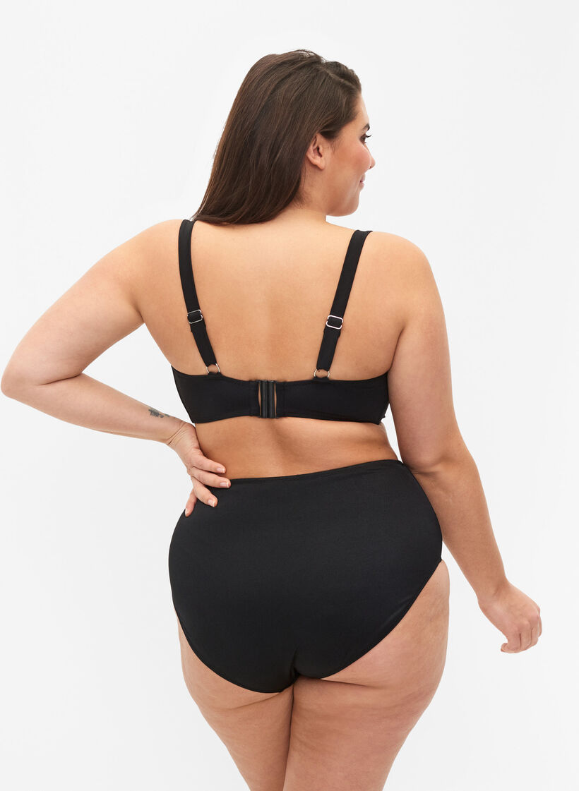 Bikinibroekje met normale taille, Black, Model