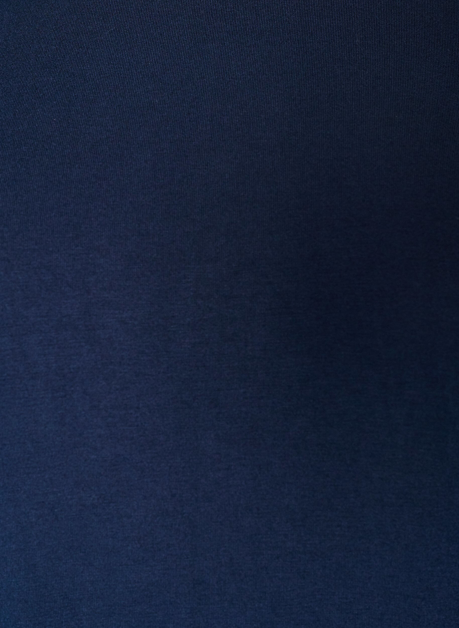 ZizziJersey blouse met halflange ballonmouwen, Blauw, Packshot image number 2