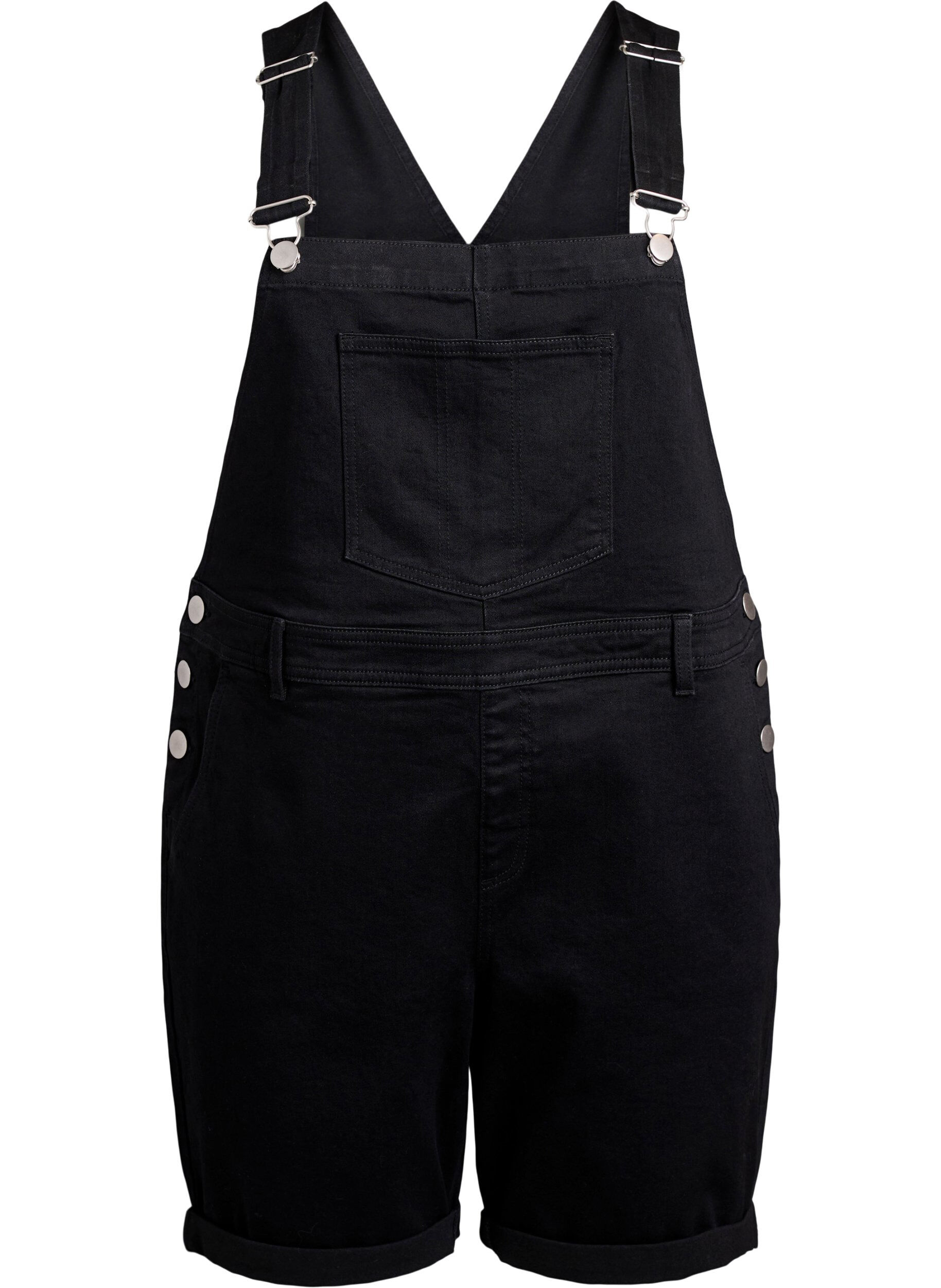 Denim overalls korte broek