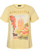 Katoenen T-shirt met print, Geel, Packshot image number 0