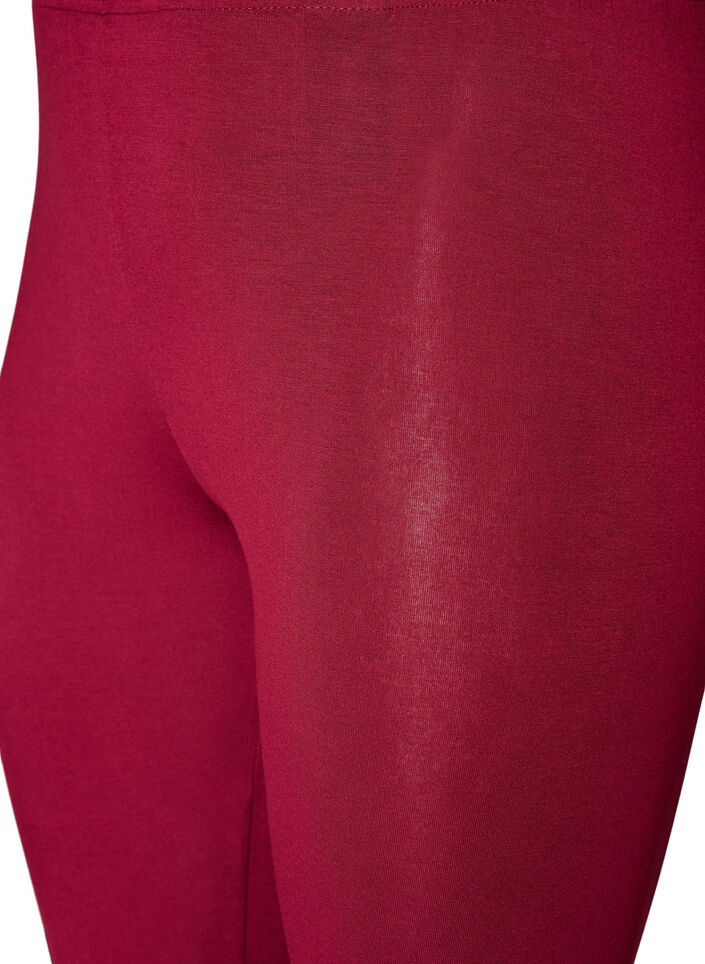 Basic legging in viscose, Rood, Packshot image number 2