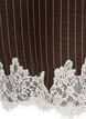 Krijtstreepblouse met kanten rand, Bruin, Packshot image number 3