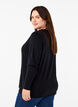 FLASH - Gebreide blouse met ronde hals, Zwart, Model image number 2