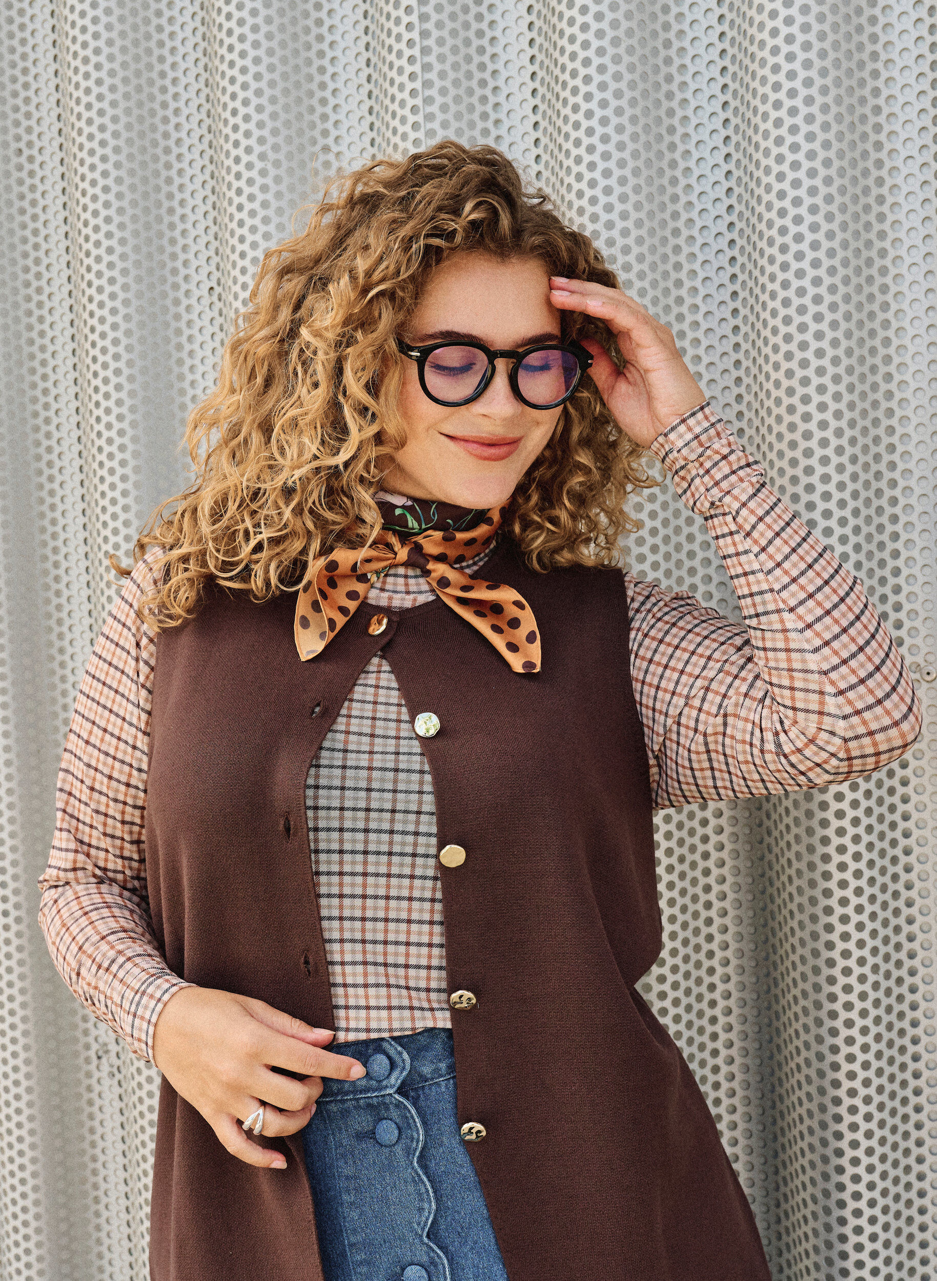 ZizziGeruite mesh blouse, Beige, Image image number 0