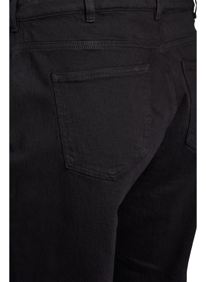Losse jeans met gekorte lengte, Zwart, Packshot image number 3