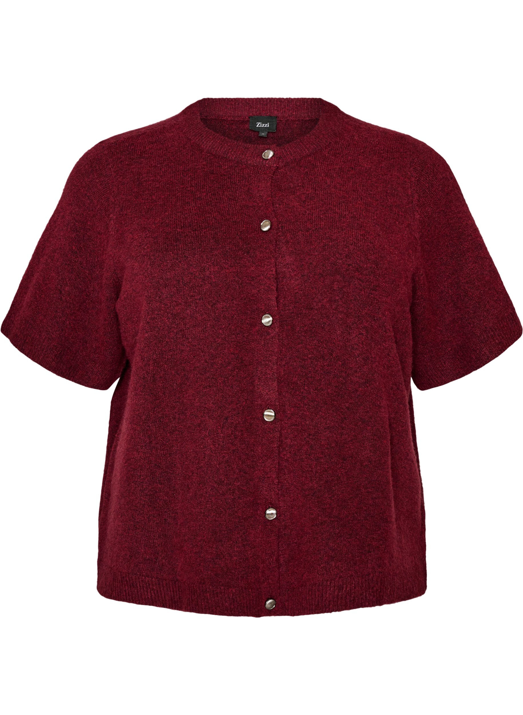 Cardigan en maille avec manches courtes