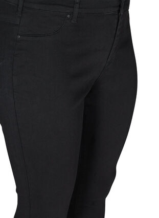 ZizziKatoenmix jeggings, Zwart, Packshot image number 2