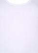 Effen gekleurd basic top in katoen, Wit, Packshot image number 2