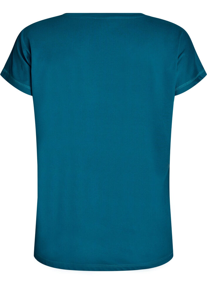 T-shirt de sport couleur unie, Vert, Packshot image number 1