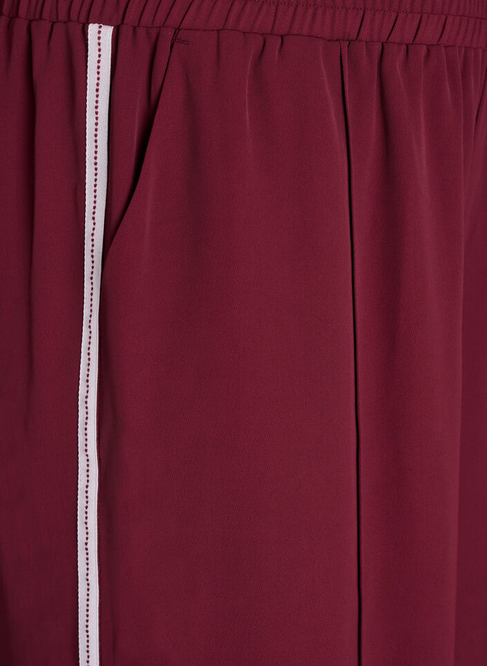 Sportieve broek met rechte pijpen en zijstrepen, T. Port Orch Stripe, Packshot