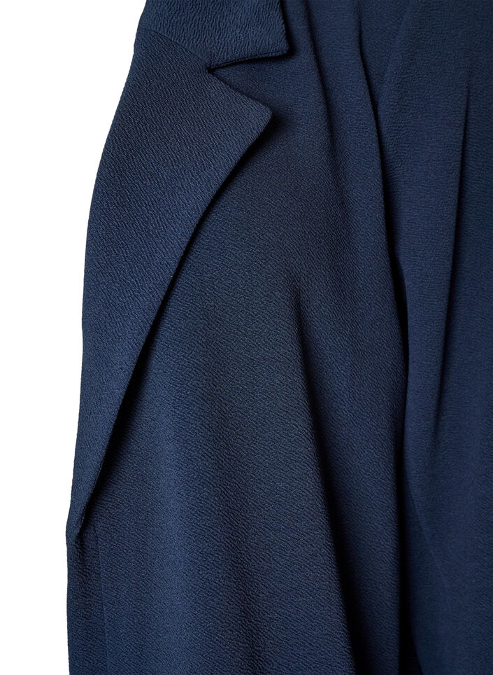 Lange jas met zakken, Blauw, Packshot image number 2