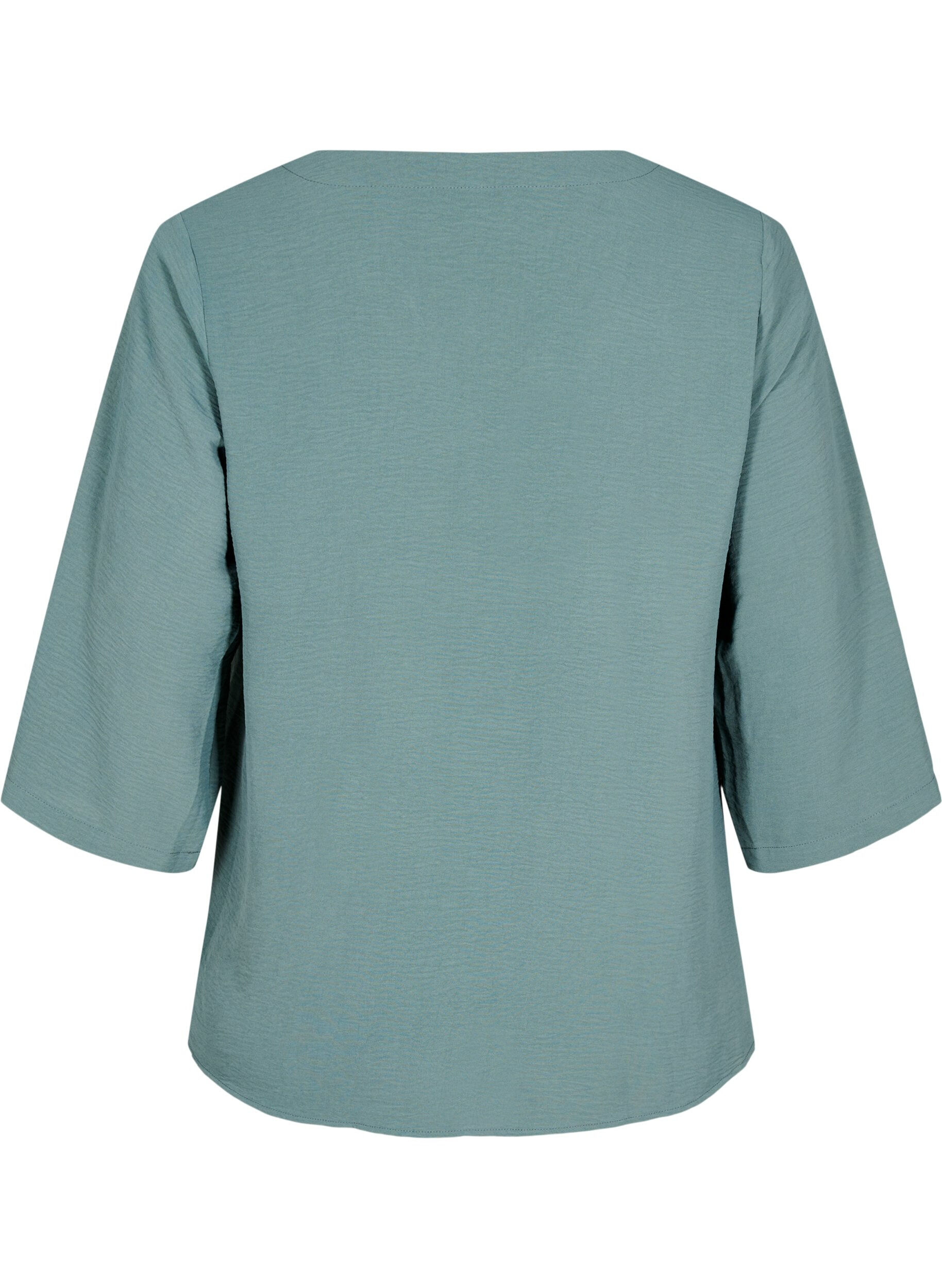 ZizziBlouse met 3/4 mouwen, Groen, Packshot image number 1