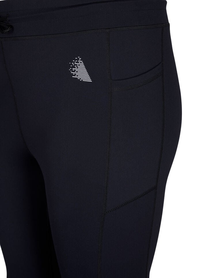 7/8 training panty met zakken, Black, Packshot