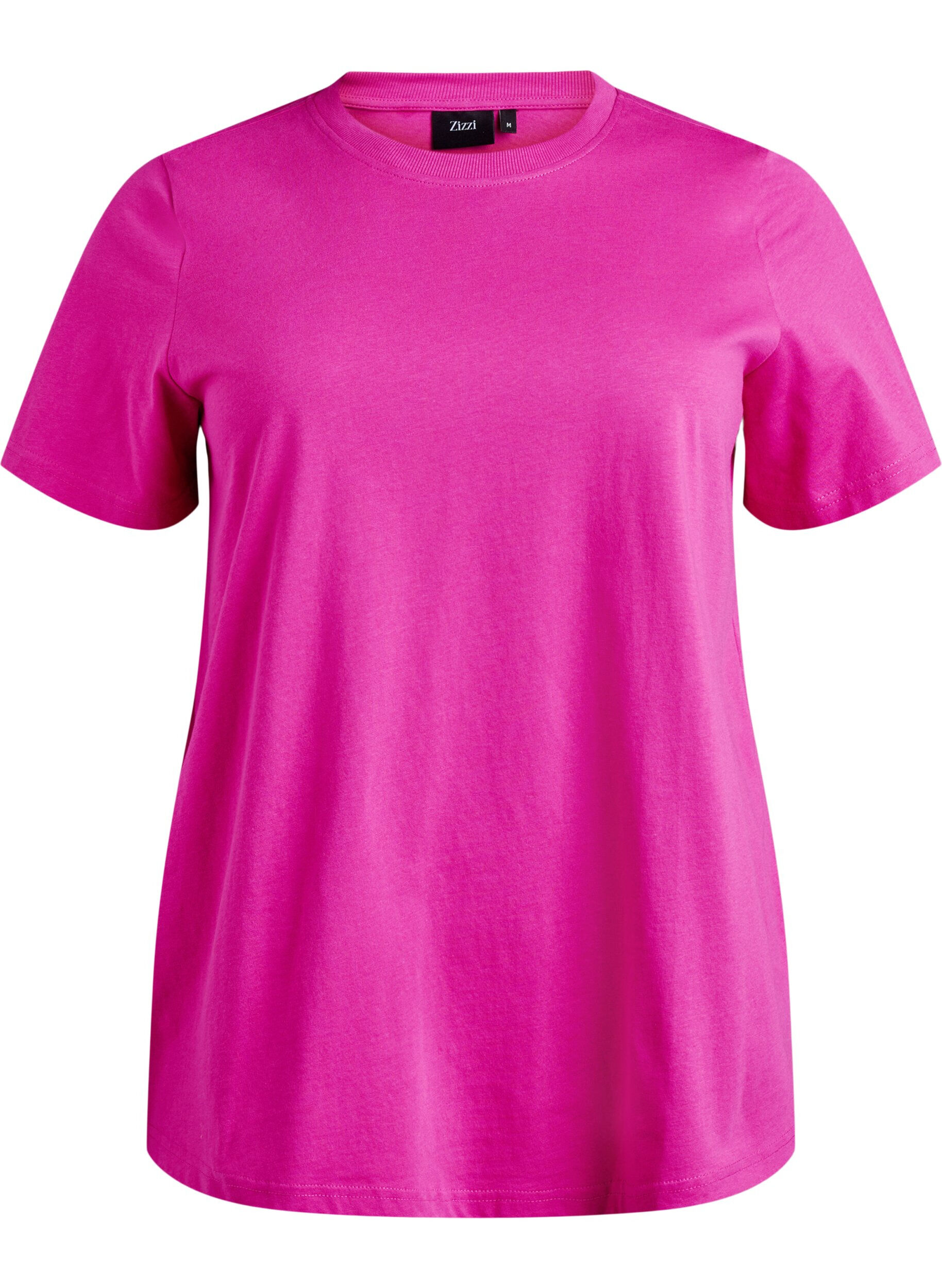 Basic katoenen T-shirt met ronde hals