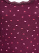 Top met print en kanten rand, Donker Bordeaux, Packshot image number 2