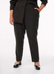 Broek met rhinestones en een hoge taille, Zwart, Model image number 2