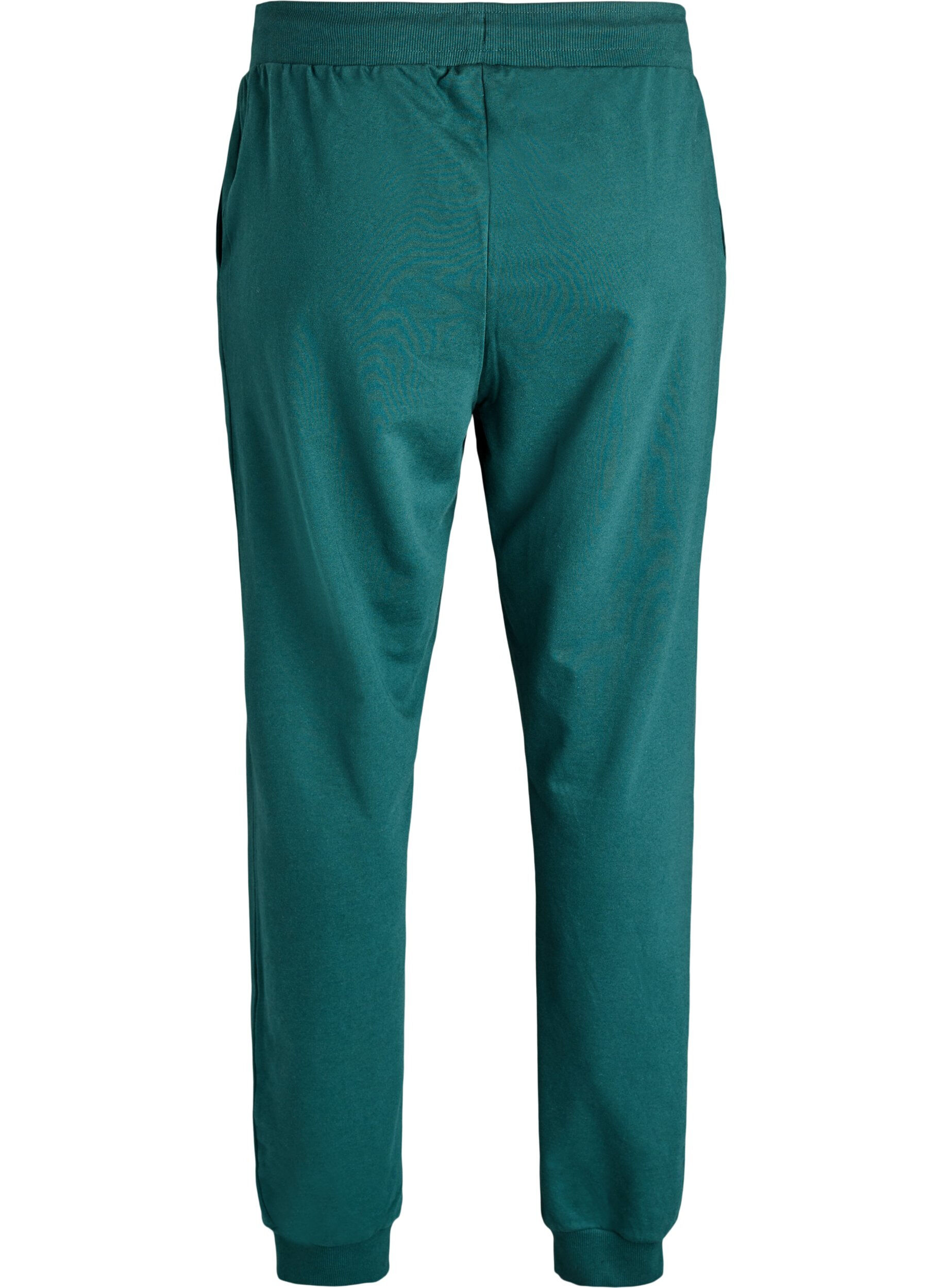 ZizziHoge taille katoenen sweatpants, Groen, Packshot image number 1